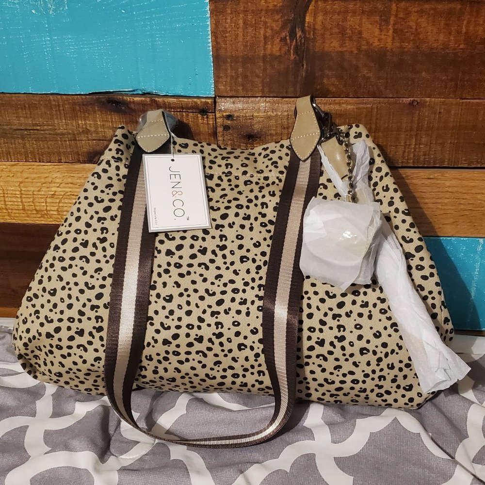 Jen & Co Cheetah hobo bag